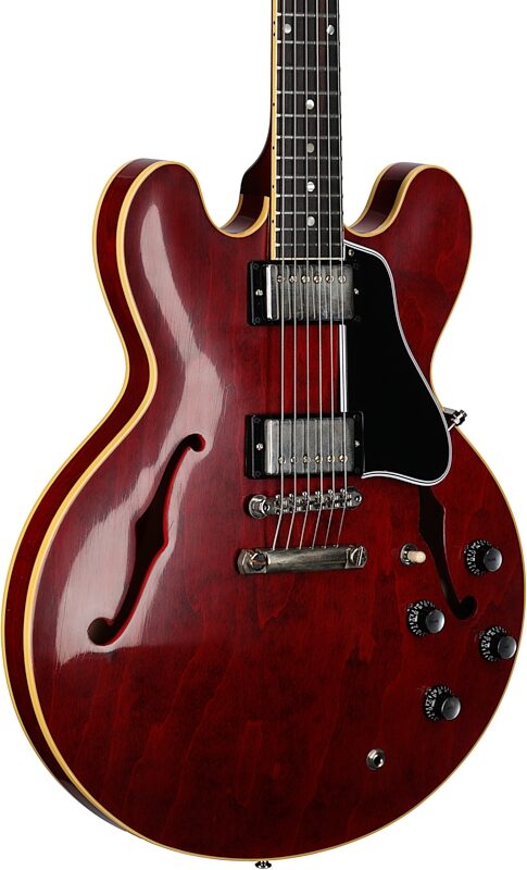 Gibson Custom 1961 ES-335 Murphy Lab Ultra Light Aged Electric Guitar (with Case), 60s Cherry, Serial Number 120263, Full Left Front