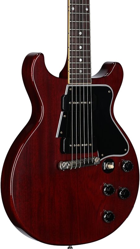 Gibson Custom 1960 Les Paul Special Double Cut Electric Guitar (with Case), Cherry, Serial Number 02373, Full Left Front