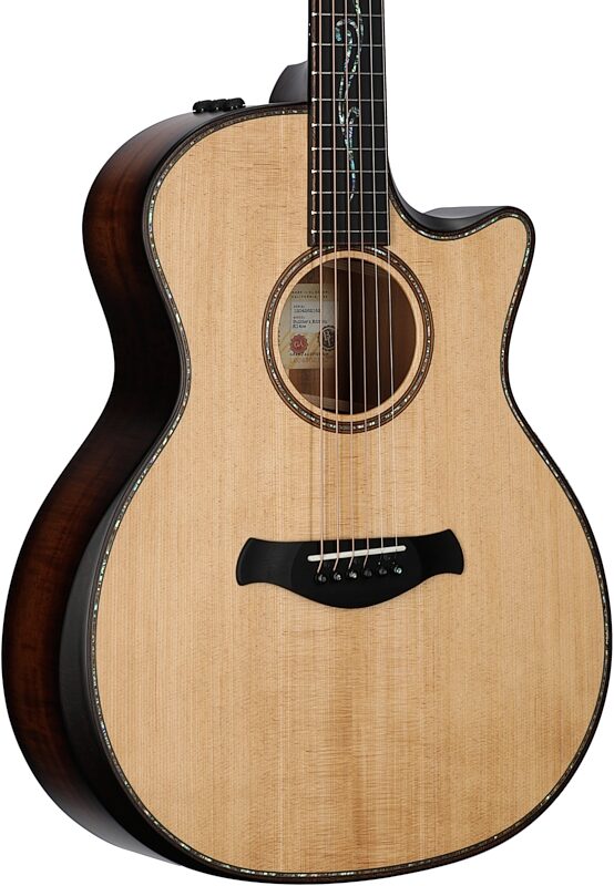 Taylor Builder's Edition K14ceV Grand Auditorium Acoustic-Electric Guitar, Kona Burst, Serial Number 1204262182, Full Left Front