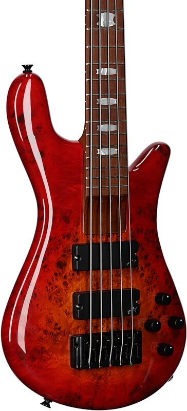 Spector EuroBolt 5 Electric Bass (with Gig Bag), Inferno Red Gloss, Serial Number 21NB19104, Full Left Front
