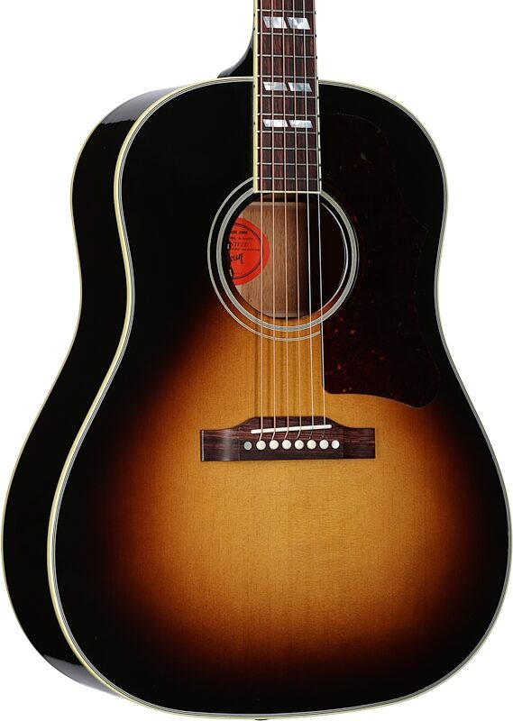 Gibson Southern Jumbo Original Acoustic-Electric Guitar (with Case), Vintage Sunburst, Serial Number 22002005, Full Left Front