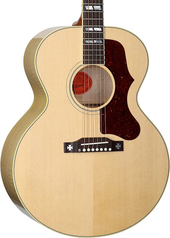 Gibson J-185 Original Acoustic-Electric Guitar (with Case), Antique Natural, Serial Number 21942064, Full Left Front