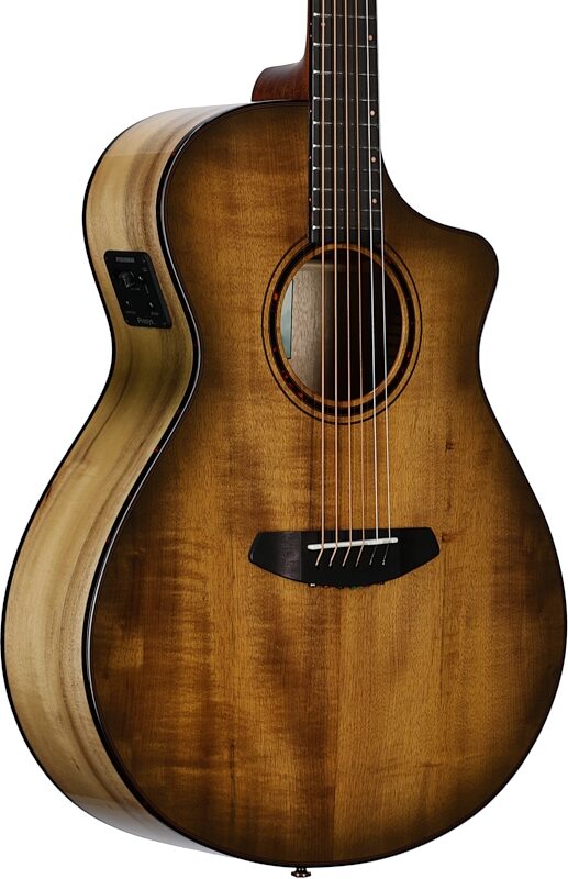 Breedlove ECO Pursuit Exotic S Concert CE Acoustic-Electric Guitar, Sweetgrass, Full Left Front