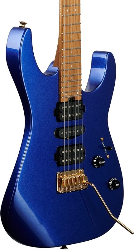 Charvel Pro-Mod Dinky DK24 HSH 2PT Electric Guitar, Mystic Blue, Full Left Front