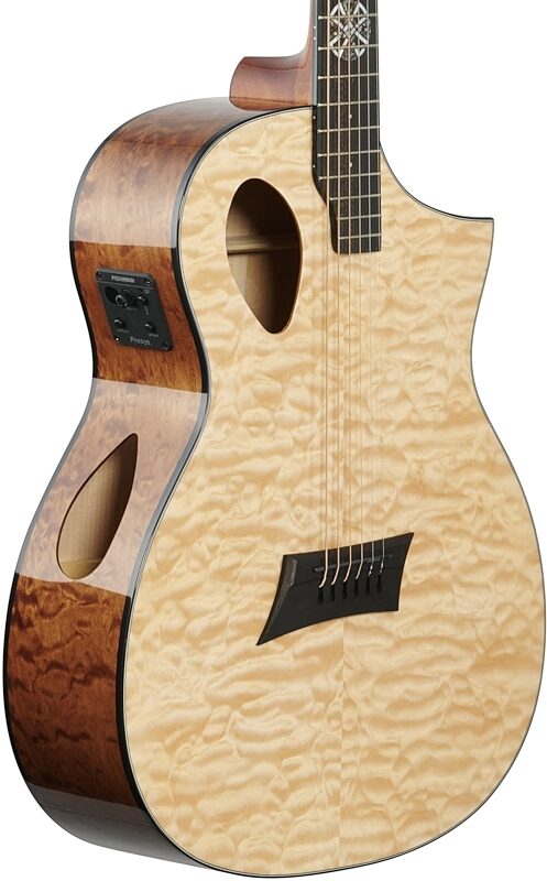 Michael Kelly Forte Port X Acoustic-Electric Guitar, Natural, Full Left Front