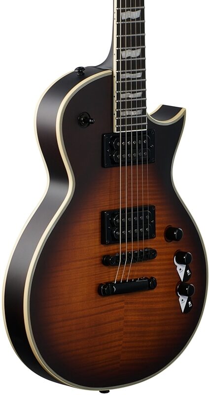 ESP LTD EC-1000T CTM Traditional Series Electric Guitar, Tobacco Sunburst, Full Left Front
