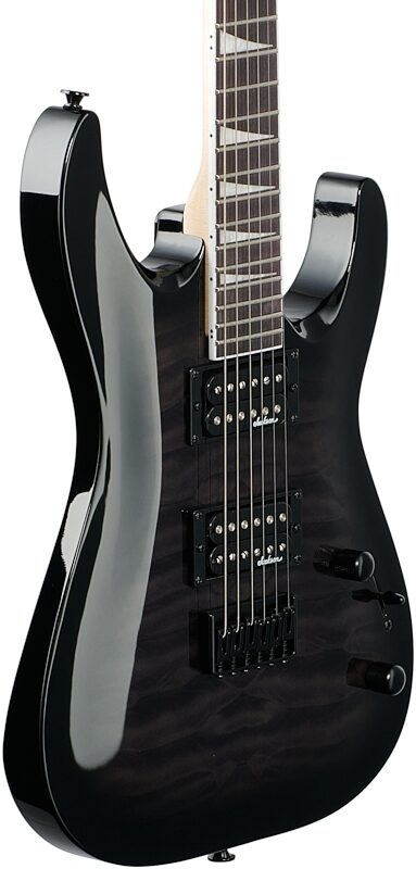 Jackson JS Dinky JS32Q DKAHT Electric Guitar, Transparent Blackburst, Full Left Front
