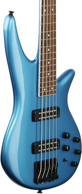 Jackson X Series Spectra SBXM V Bass Guitar, Electric Blue, Full Left Front