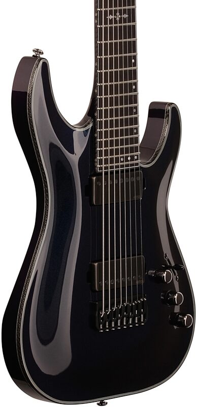 Schecter Hellraiser Hybrid C-8 Electric Guitar, 8-String, Ultra Violet, Full Left Front