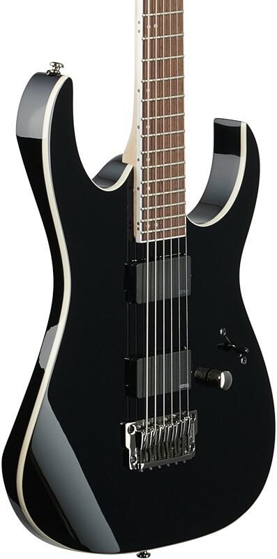 Ibanez RGIB21 Baritone Electric Guitar, Black, Full Left Front