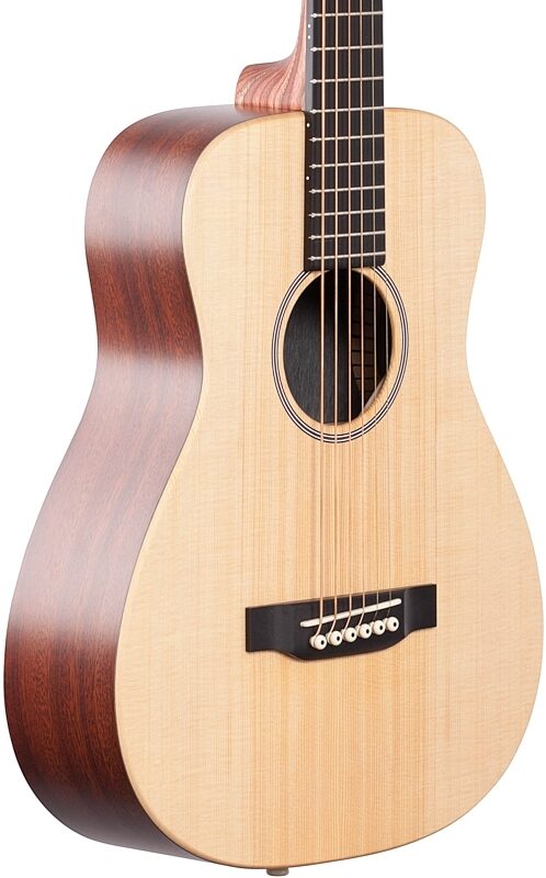 Martin LX1E Little Martin Acoustic-Electric Guitar (with Gig Bag), Natural, Full Left Front