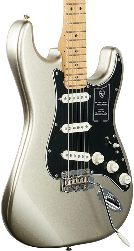 Fender 75th Anniversary Stratocaster Electric Guitar (with Bag), Diamond Anniversary, Full Left Front