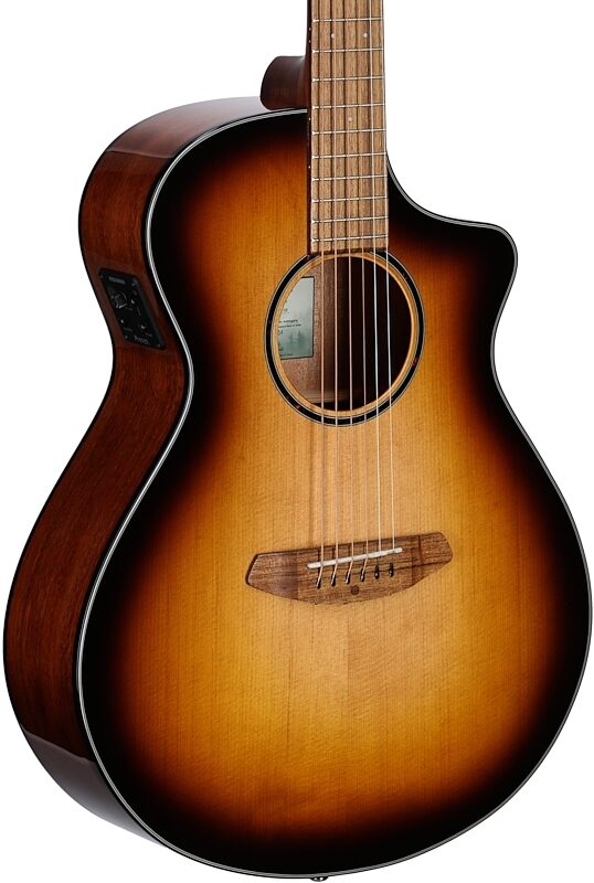 Breedlove ECO Discovery S Concert CE Acoustic-Electric Guitar, Edgeburst, Full Left Front