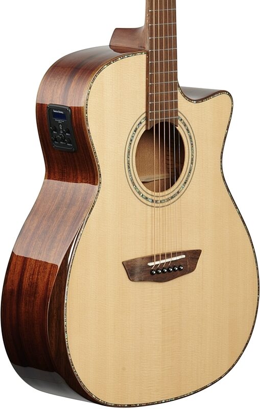 Washburn G105SCE Comfort Series Grand Auditorium Acoustic-Electric Guitar, New, Full Left Front