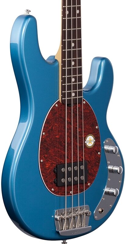 Sterling by Music Man StingRay Ray24 Electric Bass, Toluca Lake Blue, Full Left Front