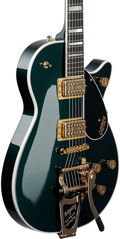 Gretsch G6228TGPE Player's Edition Jet BT Electric Guitar (with Case), Cadillac Green, Full Left Front