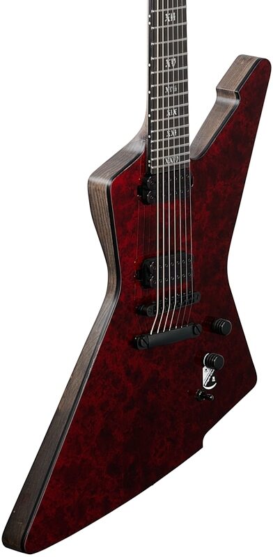 Schecter E-7 Apocalypse Electric Guitar, 7-String, Red Reign, Full Left Front
