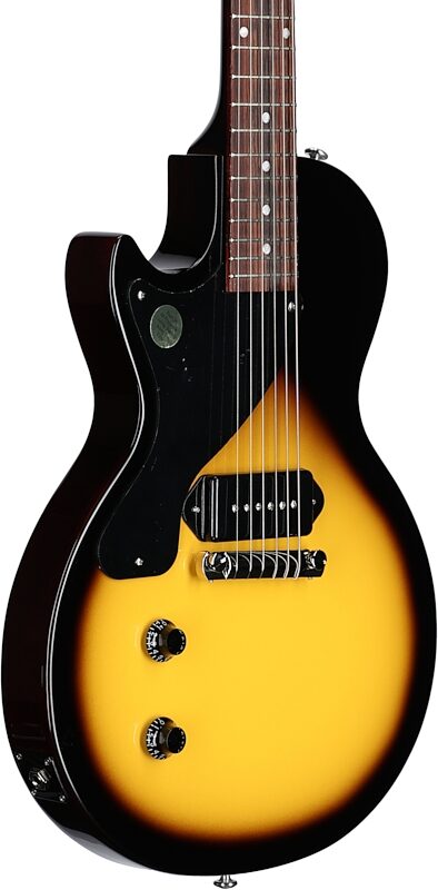 Gibson Les Paul Junior Vintage Left-Handed Electric Guitar (with Case), Tobacco Burst, Full Left Front