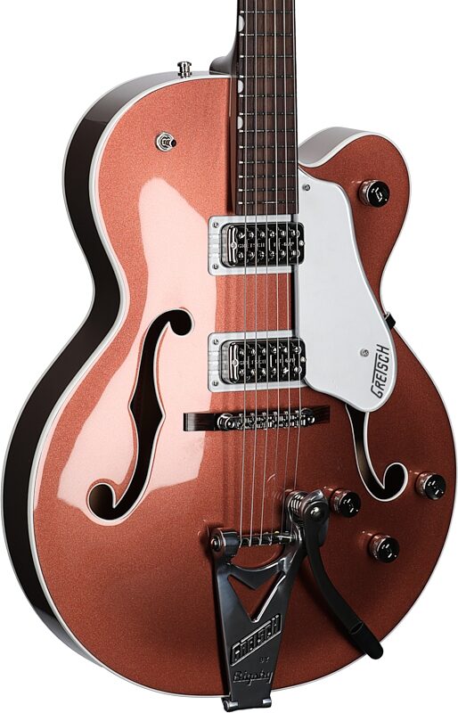 Gretsch G6118T Players Edition Anniversary Electric Guitar, 2-Tone Copper Sahara, Full Left Front