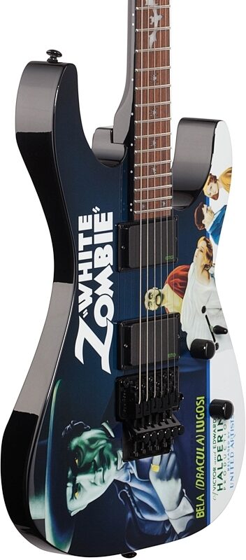 ESP LTD KH-WZ Kirk Hammett White Zombie Electric Guitar (with Case), New, Full Left Front