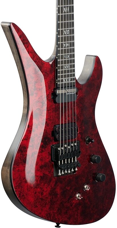 Schecter Avenger FR-S Apocalypse Electric Guitar, Red Reign, Full Left Front