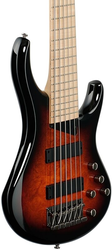 MTD Kingston Z6 Electric Bass, 6-String, Tobacco Sunburst, Full Left Front