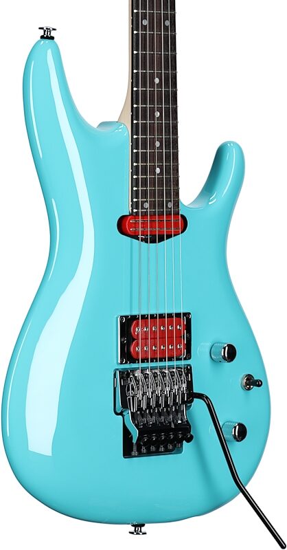 Ibanez JS2410 Joe Satriani Electric Guitar (with Case), Sky Blue, Full Left Front
