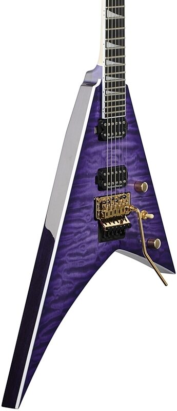 Jackson Pro Rhoads RR24Q Electric Guitar, Transparent Purple, USED, Blemished, Full Left Front