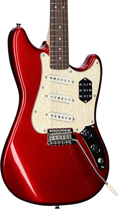Squier Paranormal Cyclone Electric Guitar, Candy Apple Red, Full Left Front