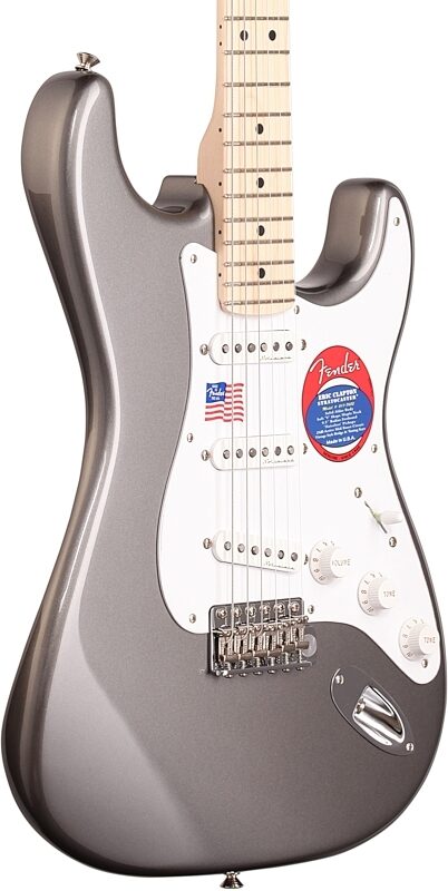 Fender Eric Clapton Artist Series Stratocaster (Maple with Case), Pewter, Full Left Front
