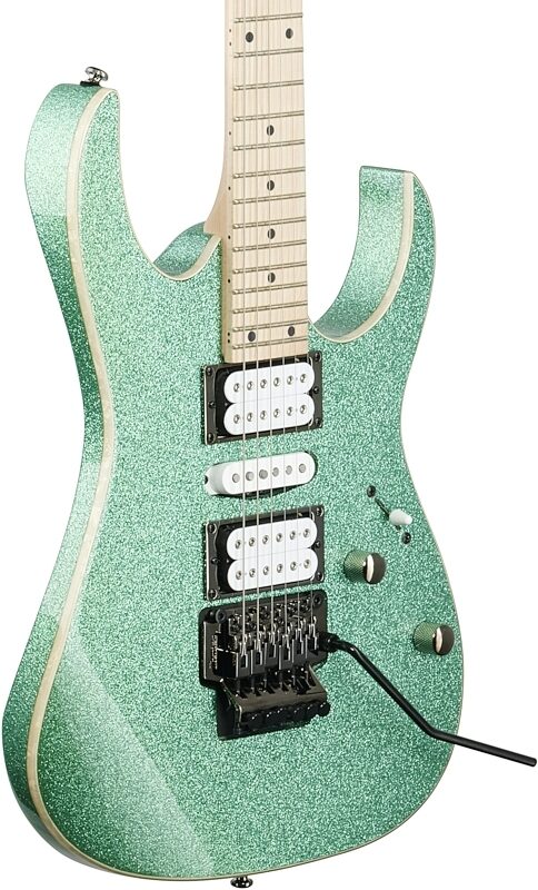 Ibanez RG470MSP Electric Guitar, Turquoise Sparkle, Full Left Front