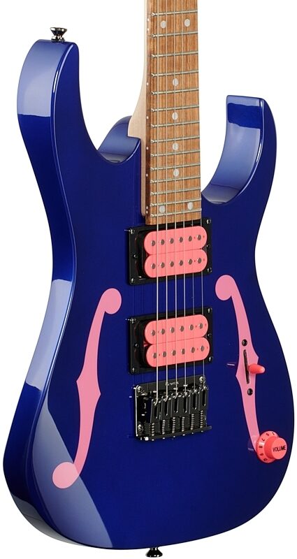 Ibanez PGMM11 Paul Gilbert Mikro Electric Guitar, Jewel Blue, Full Left Front