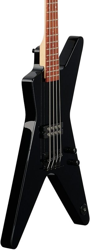 Dean ML Metalman Electric Bass, Black, Full Left Front