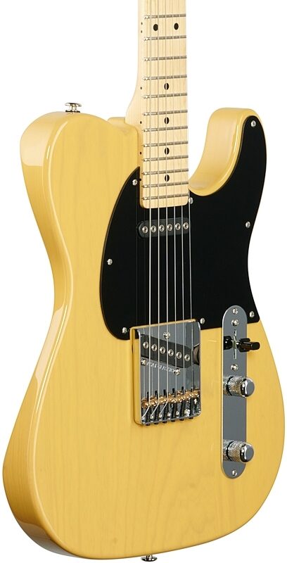 G&L Fullerton Deluxe ASAT Classic Electric Guitar (with Gig Bag), Butterscotch, Full Left Front