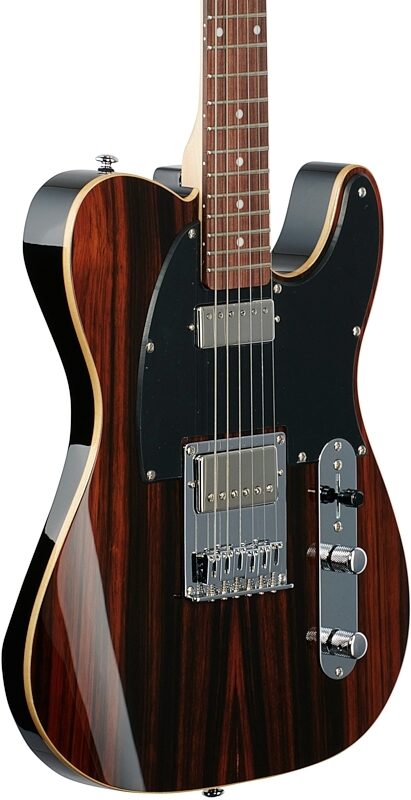 Michael Kelly Mod Shop '55 Electric Guitar, Custom Fralin, Pau Ferro Fingerboard, Ebony, Full Left Front