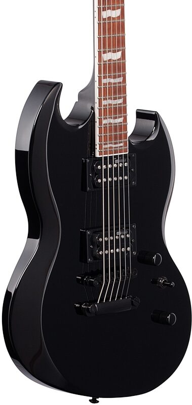 ESP LTD Viper 201B Electric Baritone Guitar, Black, Full Left Front
