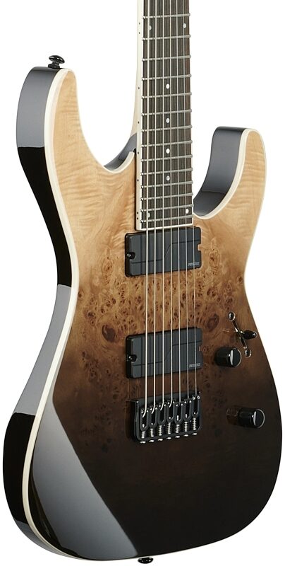ESP LTD M-1007HT Electric Guitar, 7-String, Black Fade, Full Left Front