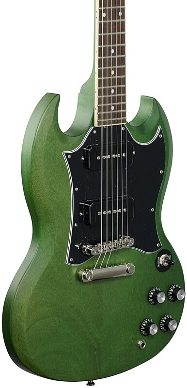 Epiphone SG Classic Worn P90 Electric Guitar, Inverness Green, Full Left Front