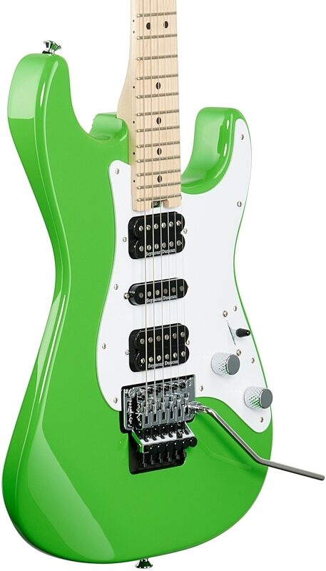 Charvel Pro-Mod SoCal Style 1 SC3 HSH FR Electric Guitar, Slime Green, Full Left Front