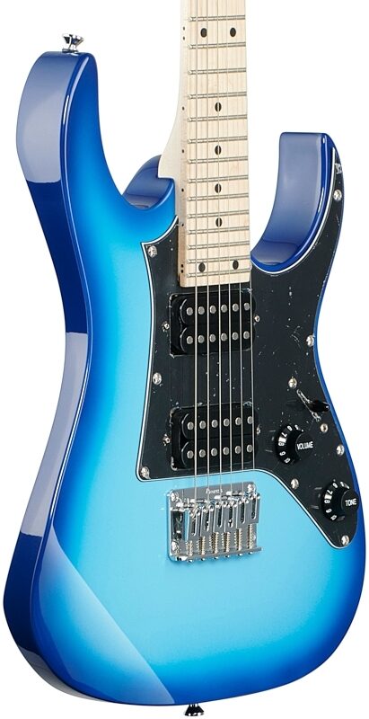 Ibanez GRGM21M Mikro Electric Guitar, Blue Burst, Full Left Front