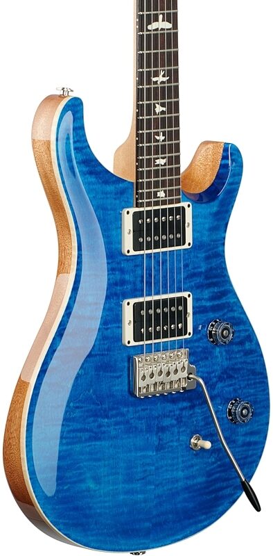 PRS Paul Reed Smith CE24 Electric Guitar (with Gig Bag), Blue Matteo, with Gig Bag, Full Left Front