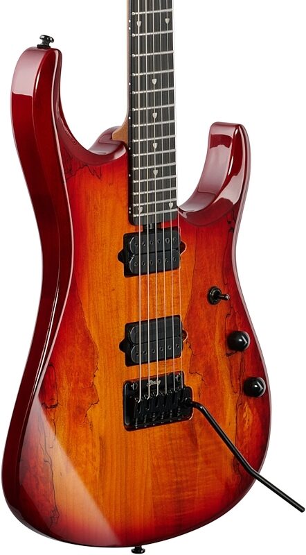 Sterling by Music Man JP150 DiMarzio Electric Guitar (with Gig Bag), Blood Orange Burst, Full Left Front