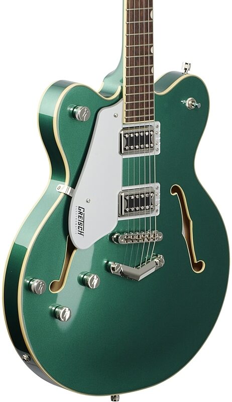 Gretsch G5622LH Electromatic CB DC Electric Guitar, Left-Handed, Georgia Green, Full Left Front