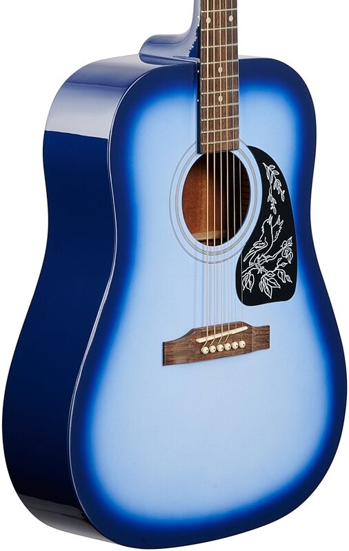 Epiphone Starling Acoustic Player Pack (with Gig Bag), Blue, Full Left Front
