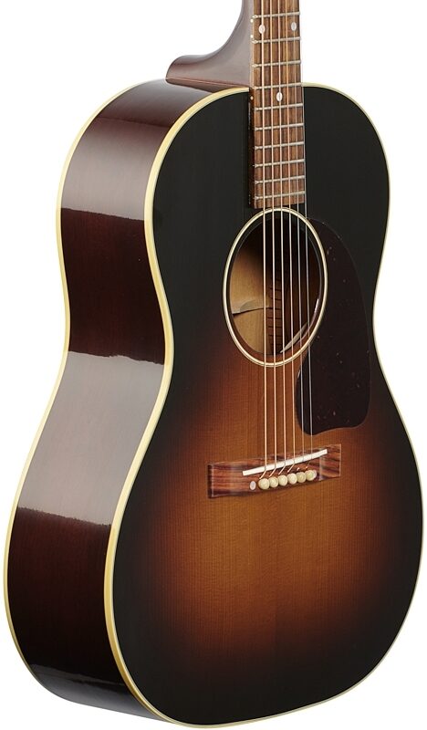 Gibson Custom 1942 Banner LG-2 VOS Acoustic Guitar (with Case), Vintage Sunburst, Full Left Front
