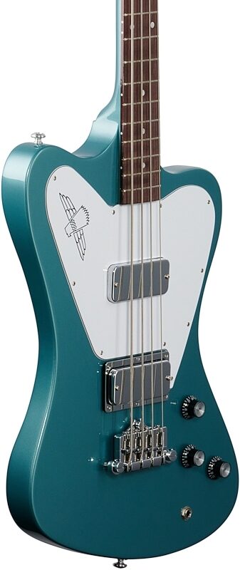 Gibson Non-Reverse Thunderbird Electric Bass (with Case), Pelham Blue, Full Left Front
