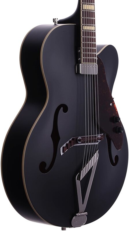 Gretsch G100CE Synchromatic Archtop Acoustic-Electric Guitar, Black, Full Left Front