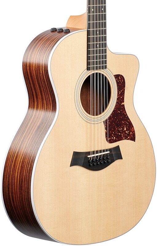 Taylor 254ce Grand Auditorium Rosewood Acoustic-Electric Guitar, 12-String (with Gig Bag), New, Full Left Front