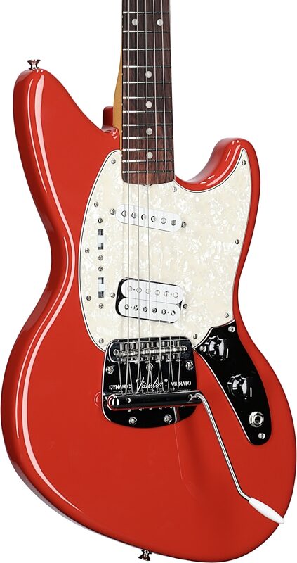 Fender Kurt Cobain Jag-Stang Electric Guitar (with Gig Bag), Fiesta Red, Full Left Front