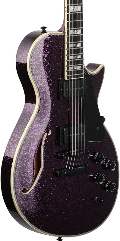 ESP LTD Xtone PS-1000 Electric Guitar, Purple Sparkle, Full Left Front